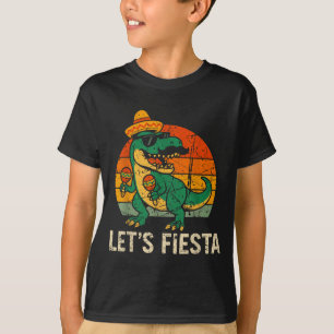 T-shirt Joyeux cinco de mayo dino t-rex mexicains garçons