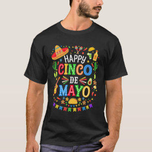 T-shirt Joyeux Cinco De Mayo Fiesta Parti Mexicain 5 De Ma