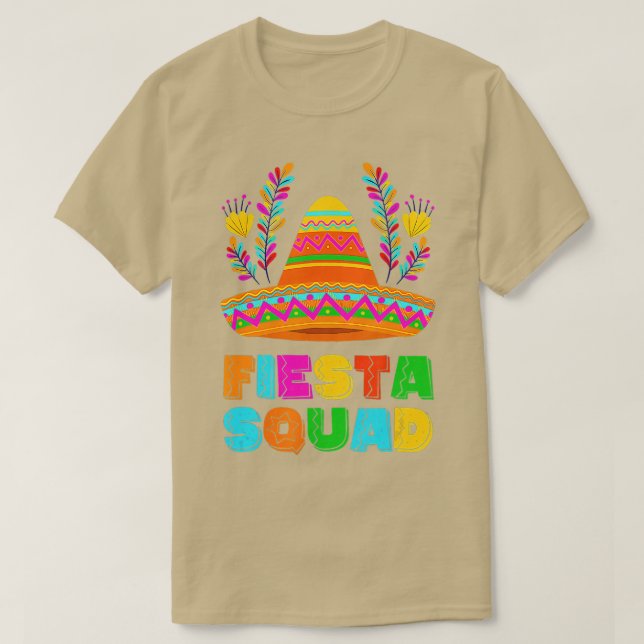 T-shirt Joyeux Cinco De Mayo Fiesta Squad soirée mexicaine (Design devant)