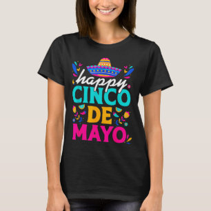T-shirt Joyeux cinco de mayo mexicain chapeau margarita