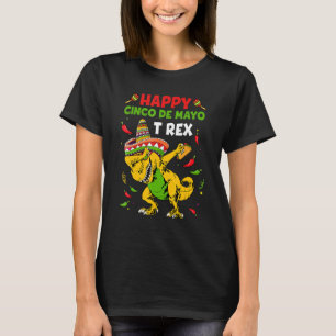 T-shirt Joyeux Cinco De Mayo T-Rex Dinosaur Taco Fiesta Pa