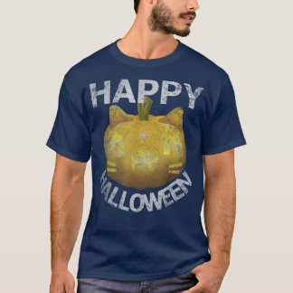 T-shirt Joyeux Citrouille Halloween Cat Jack-o'-lantern
