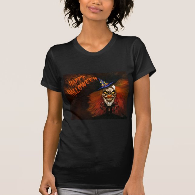 T-shirt Joyeux Clown effrayant d'Halloween (Devant)