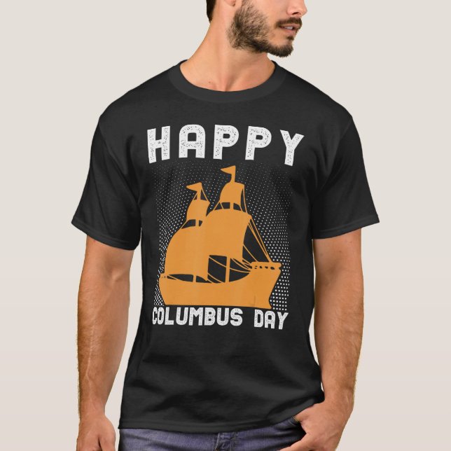 T-shirt Joyeux Columbus Day (Devant)