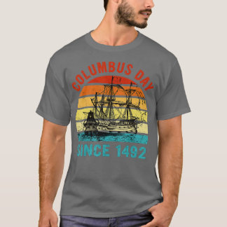 T-shirt Joyeux Columbus Day First Italian American Navigat