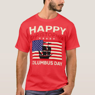 T-shirt Joyeux Columbus Day Vintage