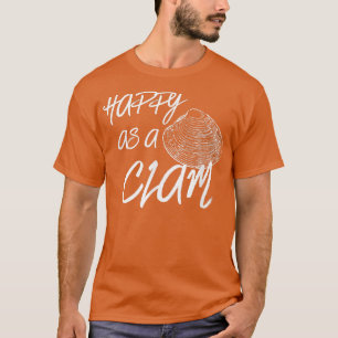 T-shirt Joyeux Comme Un Clam Vacation & Holiday Beach T