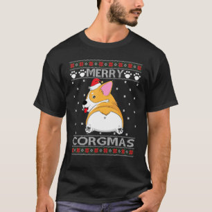 T-shirt Joyeux Corgmas Corgi Chien Père Noël Douleur de No