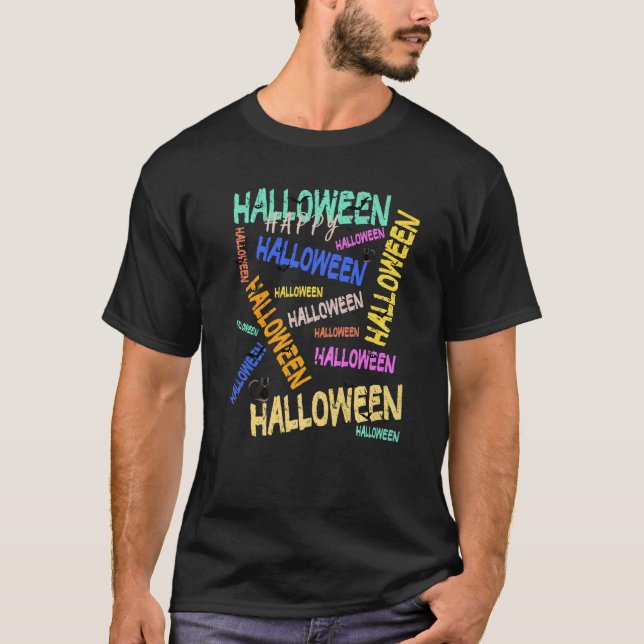 T-shirt Joyeux costume d'Halloween (Devant)