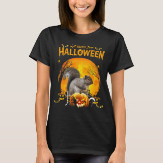 T-shirt Joyeux Costumes Citrouilles d'écureuil d'Halloween