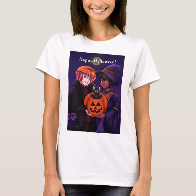 T-shirt Joyeux costumes d'Halloween (Devant)