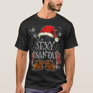 T-shirt Joyeux Couples de Noël Pyjama Cadeau Sey Père Noël