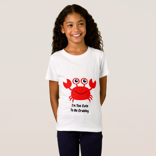 T-Shirt Joyeux crabe rouge Animé (Devant entier)