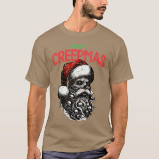T-shirt Joyeux Creepmas Créatif Noël Film d'Horreur Fan G