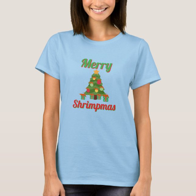 T-shirt Joyeux Crevetmas (Devant)