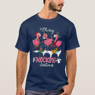 T-shirt Joyeux déballage de rennes de Noël Père Noël Flama
