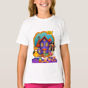 T-shirt Joyeux déguisement d'Halloween pour enfants Fête C