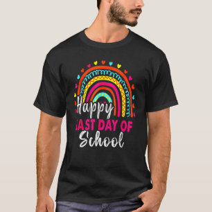 T-shirt Joyeux Dernier Jour De L'École Adieu École Bonjour