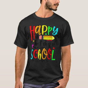 T-shirt Joyeux Dernier Jour De L'École Bonjour Enseignant