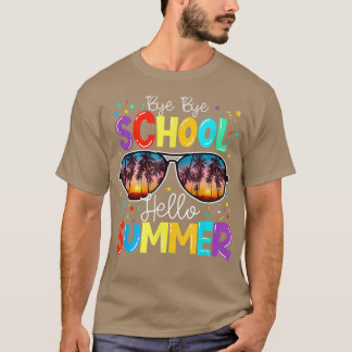 T-shirt Joyeux Dernier Jour De L'École Bye Bye School Bonj