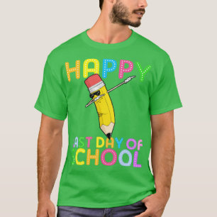 T-shirt Joyeux Dernier Jour De L'École Dabbing Pencil