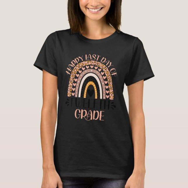 T-shirt Joyeux Dernier Jour De L'école De Terminale  (Devant)