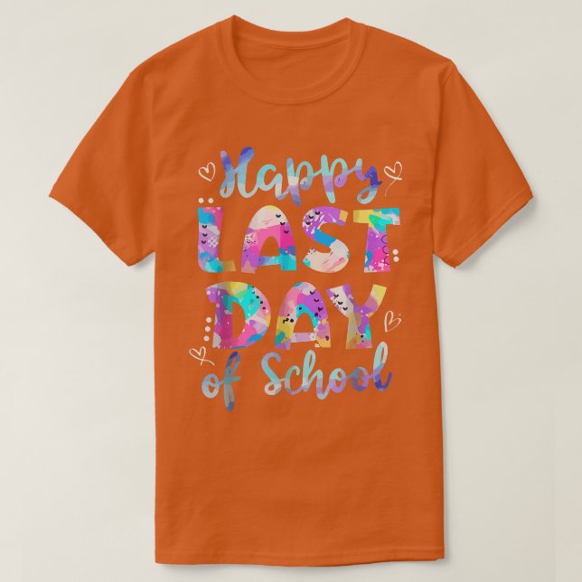 T-shirt Joyeux Dernier jour de l'école vacances d'été ense (Design devant)