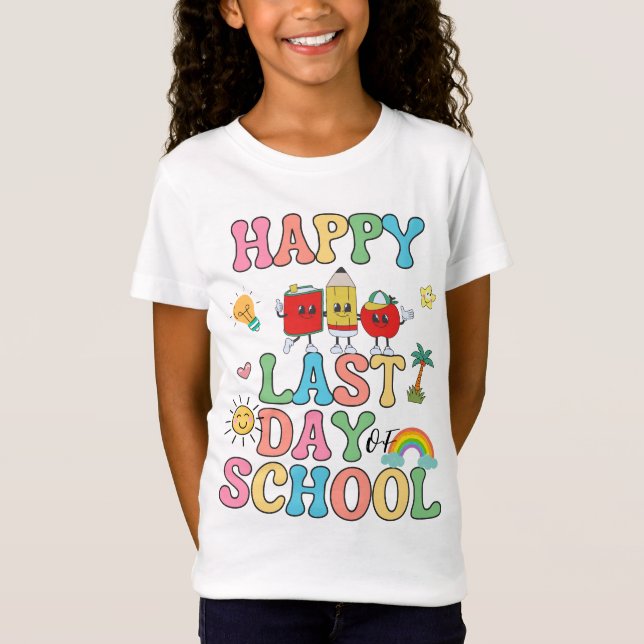 T-Shirt Joyeux Dernier Jour D'École (Devant)