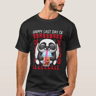 T-shirt Joyeux Dernier Jour D'École Élèves Et Enseignant P
