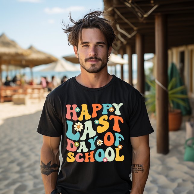 T-shirt Joyeux Dernier Jour D'École Été Enseignant Élève (Créateur téléchargé)