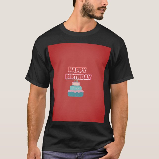 T-shirt Joyeux design de tee-shirt d'anniversaire (Devant)