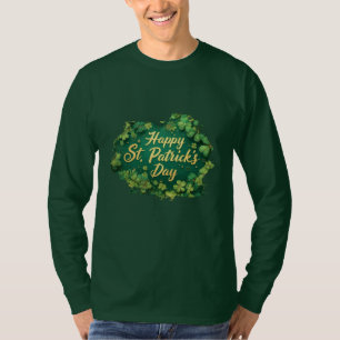 T-shirt Joyeux design de trèfle de la Saint-Patrick