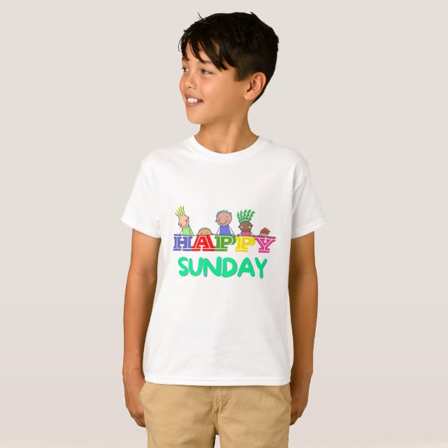 T-shirt Joyeux dimanche (Devant entier)