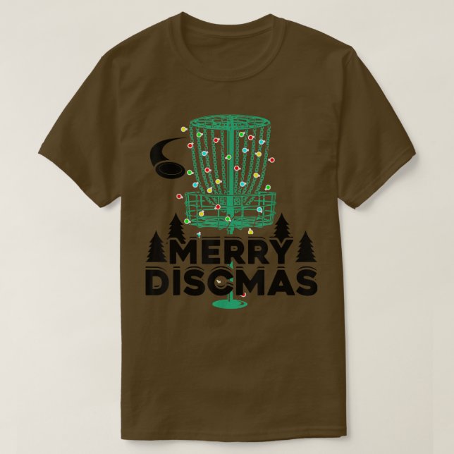 T-shirt Joyeux Disques de Golf Frisbee Noël Fun Noël (Design devant)
