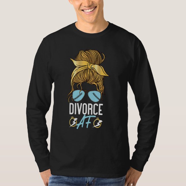 T-shirt Joyeux Divorce Party Lunettes de soleil Divorcé Af (Devant)