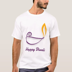 T-shirt Joyeux Diwali Purple