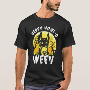 T-shirt Joyeux Doberman Dog Howl O Ween Halloween Costume