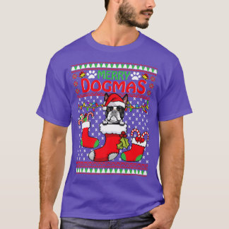 T-shirt Joyeux Dogmas Boston Terrier Chien Drôle Mauvais N