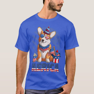 T-shirt Joyeux drapeau américain 4 juillet patriotique dra