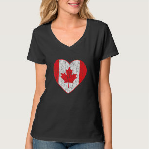 T-shirt Joyeux drapeau canadien Feuille d'érable de la fêt
