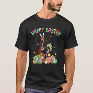 T-shirt Joyeux Easter Mignonne Boulet Ostrich Avec Panier