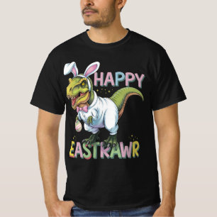 T-shirt Joyeux Eastrawr T Rex Pâques Dinosaure Lapin Œuf