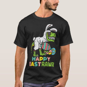 T-shirt Joyeux Eastrawr Trex Lapin de Pâques Œuf Dinosaure