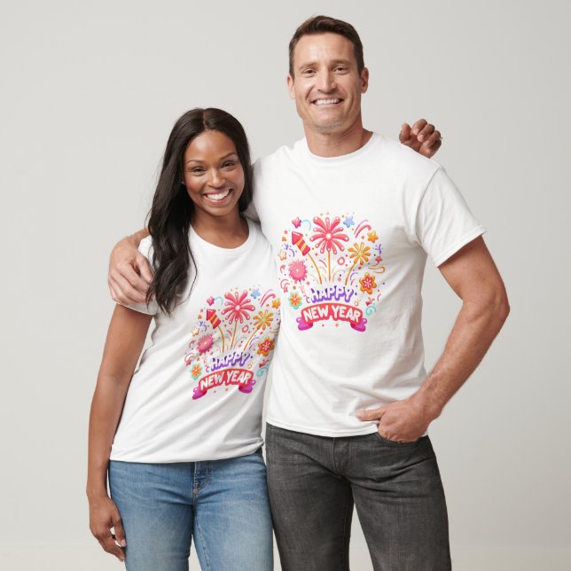 T-shirt Joyeux Éclats du Nouvel An (Unisexe)