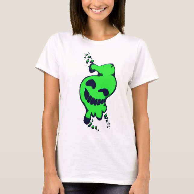 T-shirt Joyeux ectoplasme vert (Devant)