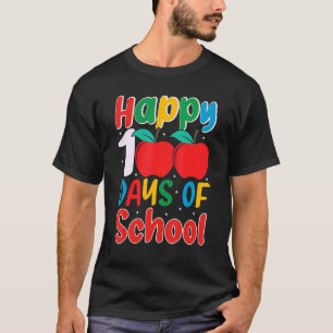 T-shirt Joyeux enseignant étudiant heureux 100e jour de l'