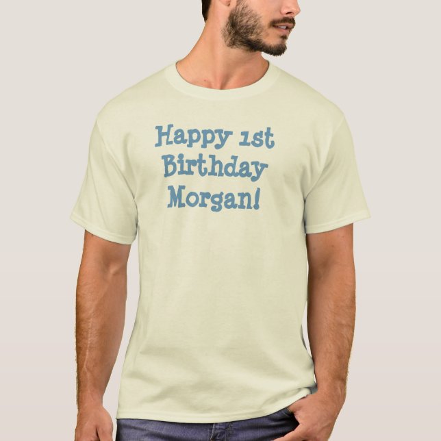 T-shirt Joyeux ęr anniversaire Morgan ! (Devant)