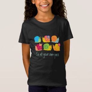 T-Shirt Joyeux escargots mignons escargots propre rythme