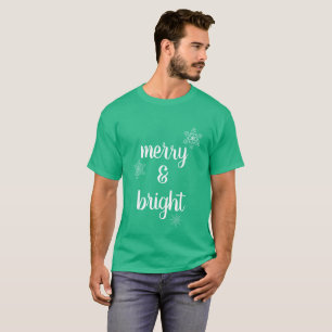 T-shirt Joyeux et brillants flocons de neige de Noël