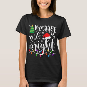 T-shirt Joyeux et brillants lumières de Noël Funky Family 